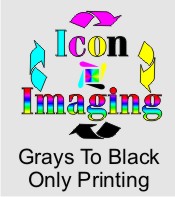 Gray to print black only